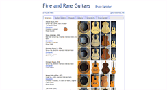 Desktop Screenshot of fineandrareguitars.com